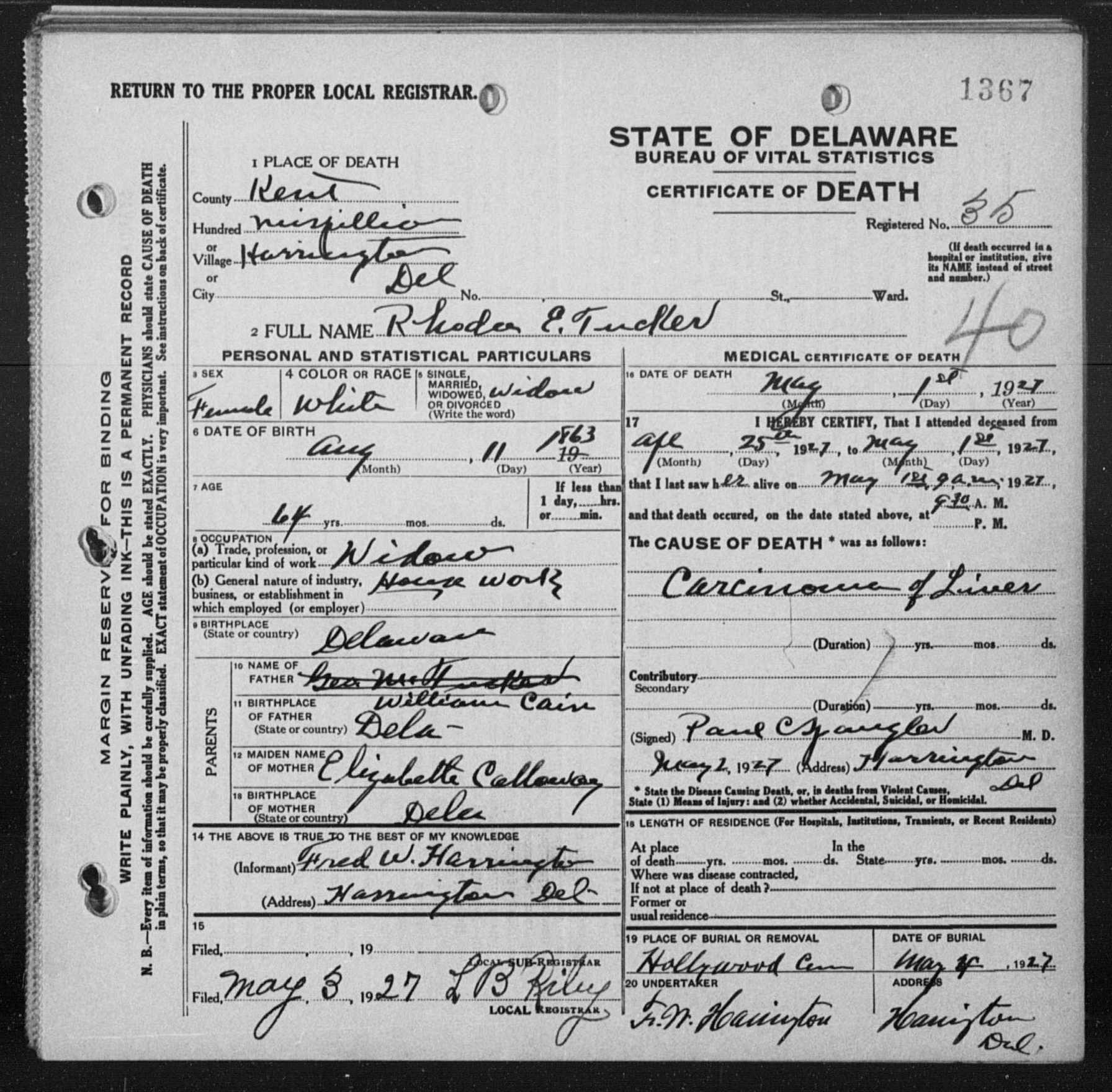 Cain_Rhoda-E(1863-1927)-deathcertificate