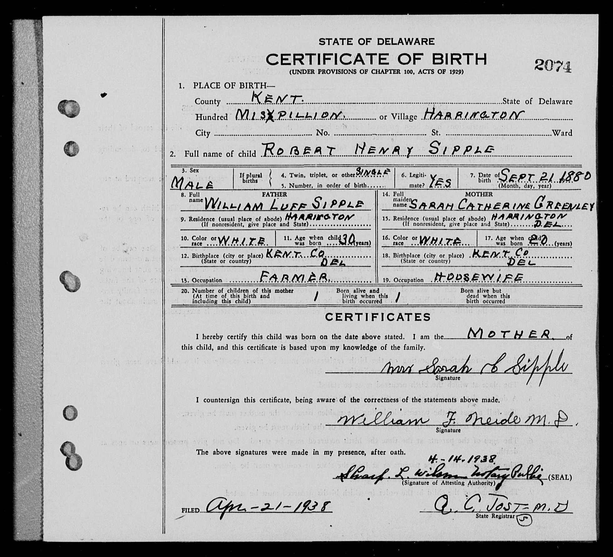 Sipple_Robert-H(1880-1945)-birthcertificate