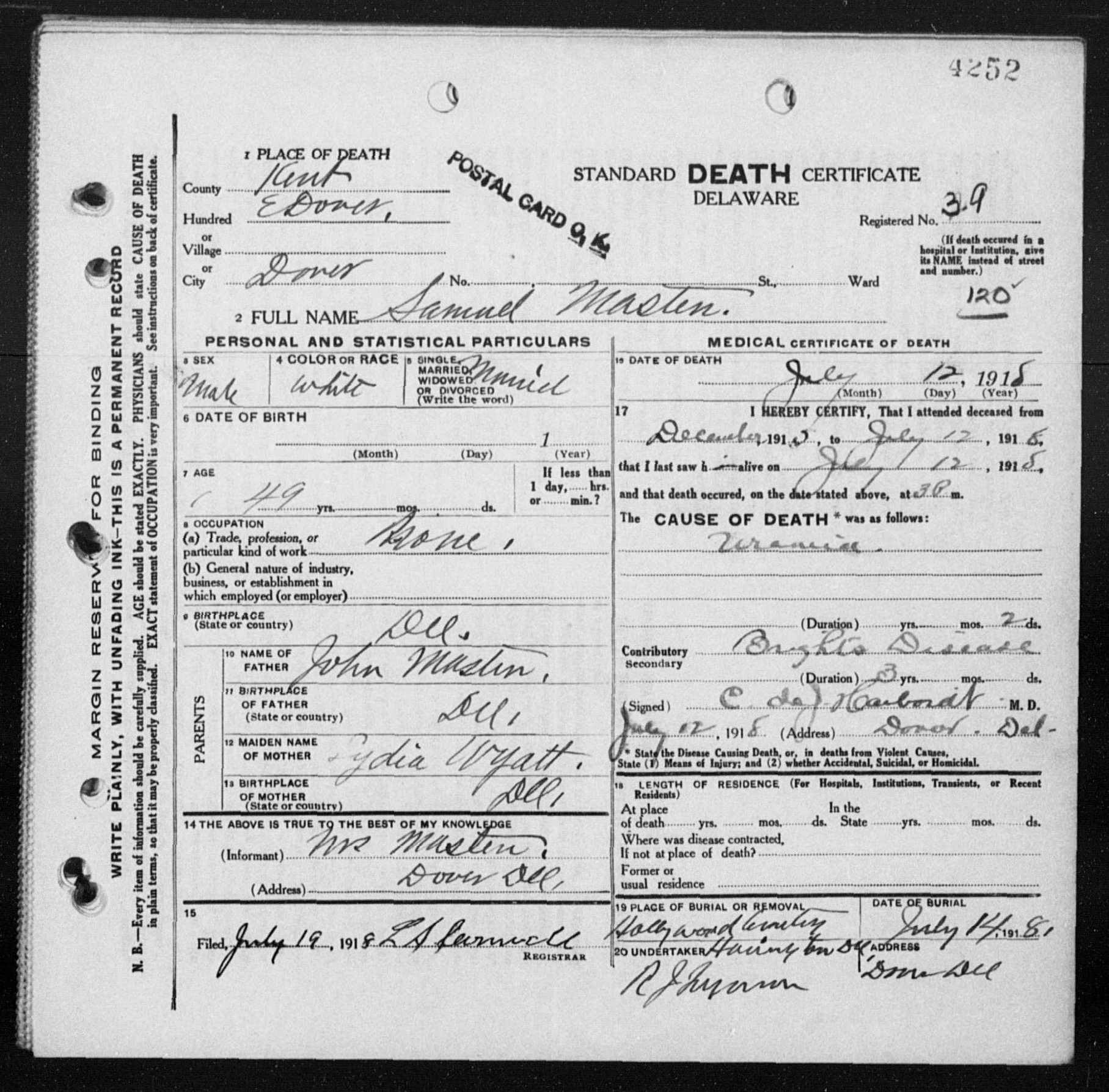 Masten_Samuel-G(1869-1918)-deathcertificate