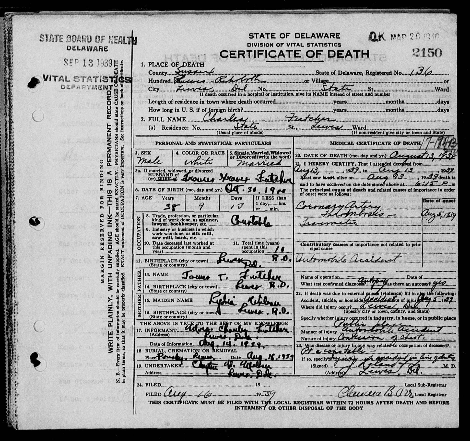 Futcher_Charles(1900-1939)-deathcertificate